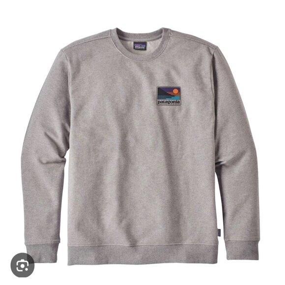 Patagonia Organic Cotton Up Out Midweight Crewneck Sweatshirt XXL Gray Pullover - Picture 1 of 10